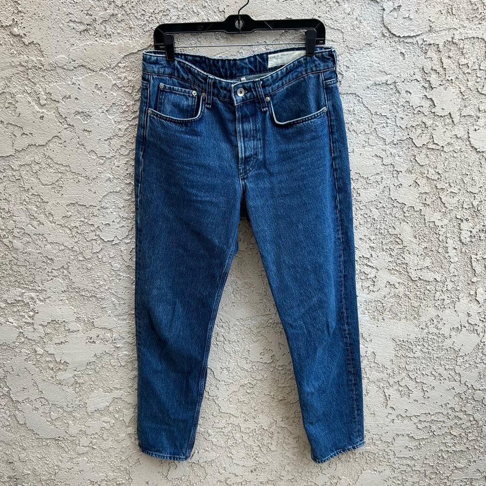 Rag & Bone Rosa Boyfriend Jeans Mid Rise Rigid Denim Size Womens 30